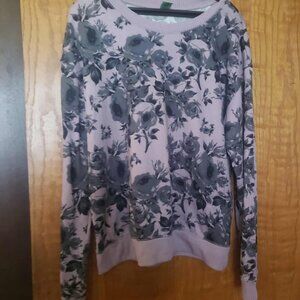 Honeydew Intimates Floral Pullover Sweatshirt – Women’s XXL – Lavender/Gray Rose